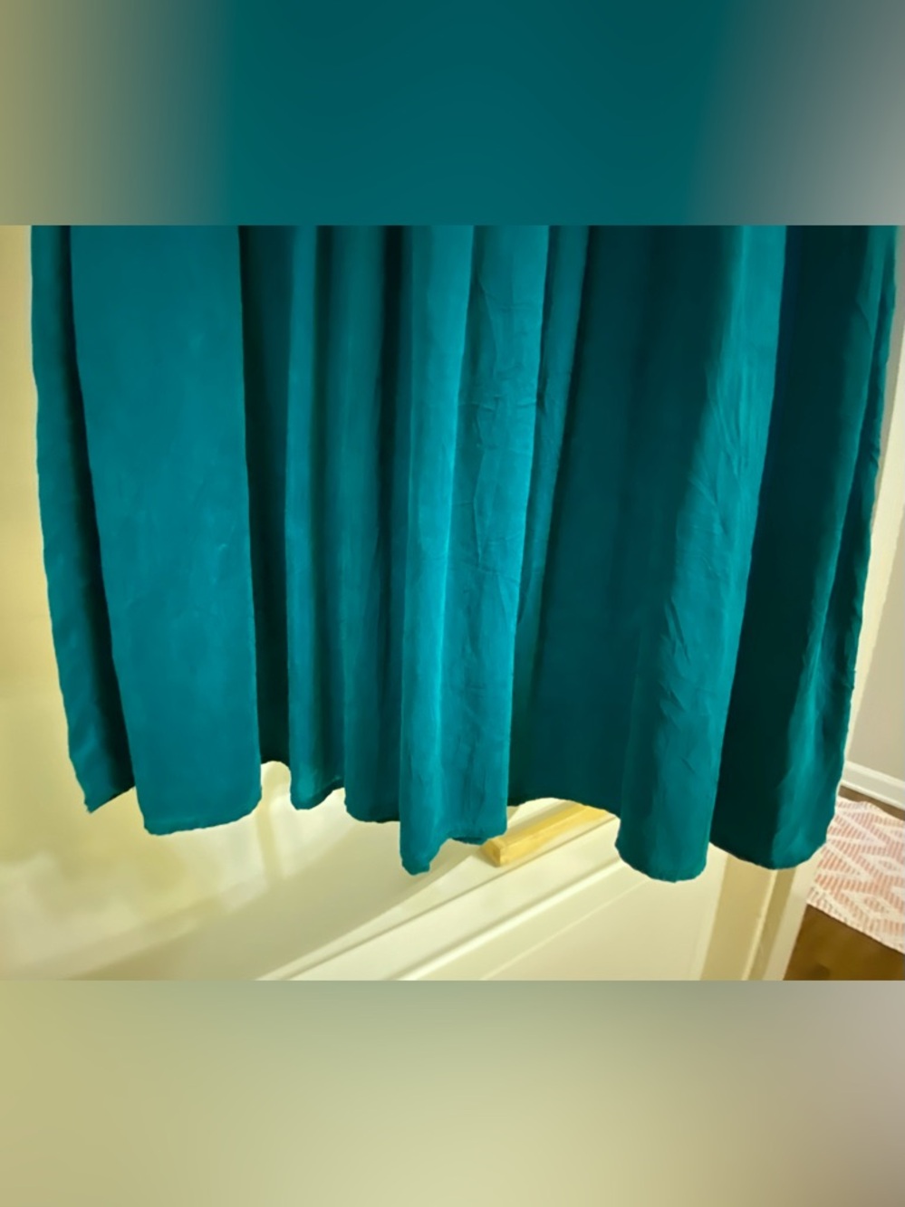 Johnny Was TeeShirt Maxi Dress. Teal & Turquoise, Sz Small. NWOT. Gold Butterfly - Picture 12 of 12